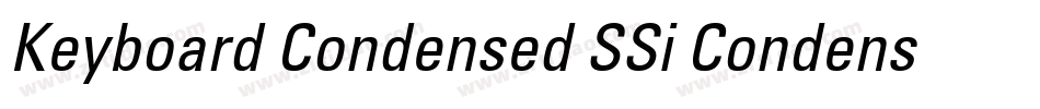 Keyboard Condensed SSi Condensed字体转换